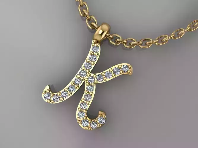 GC GOLD H215-Diamond gold NECKLACE