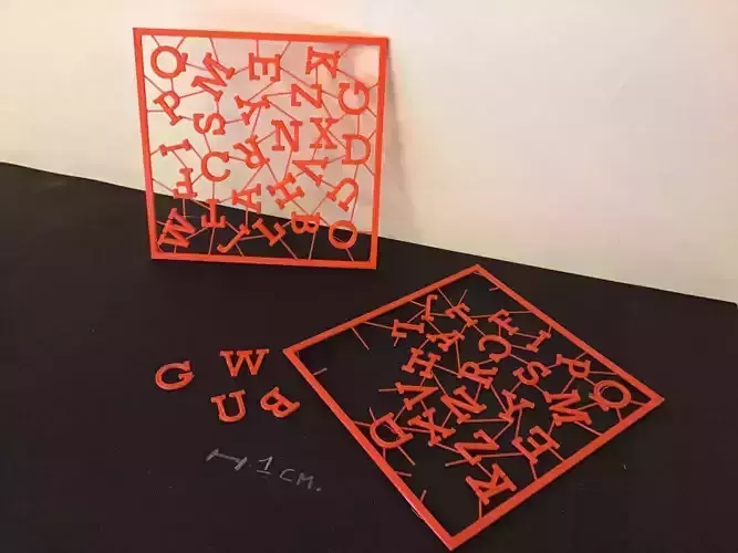 DETACHABLE 3D LETTERS stl file