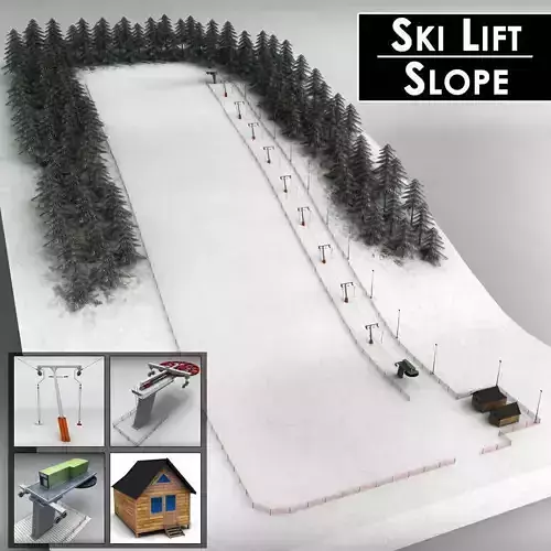 Ski slope lift mountain pack