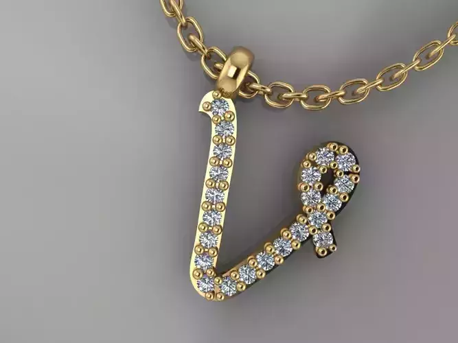 GC GOLD H217-Diamond gold NECKLACE