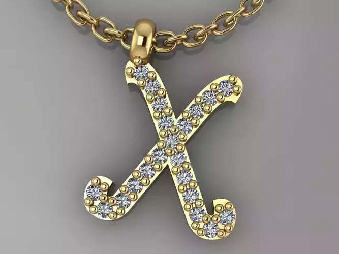 GC GOLD H218-Diamond gold NECKLACE