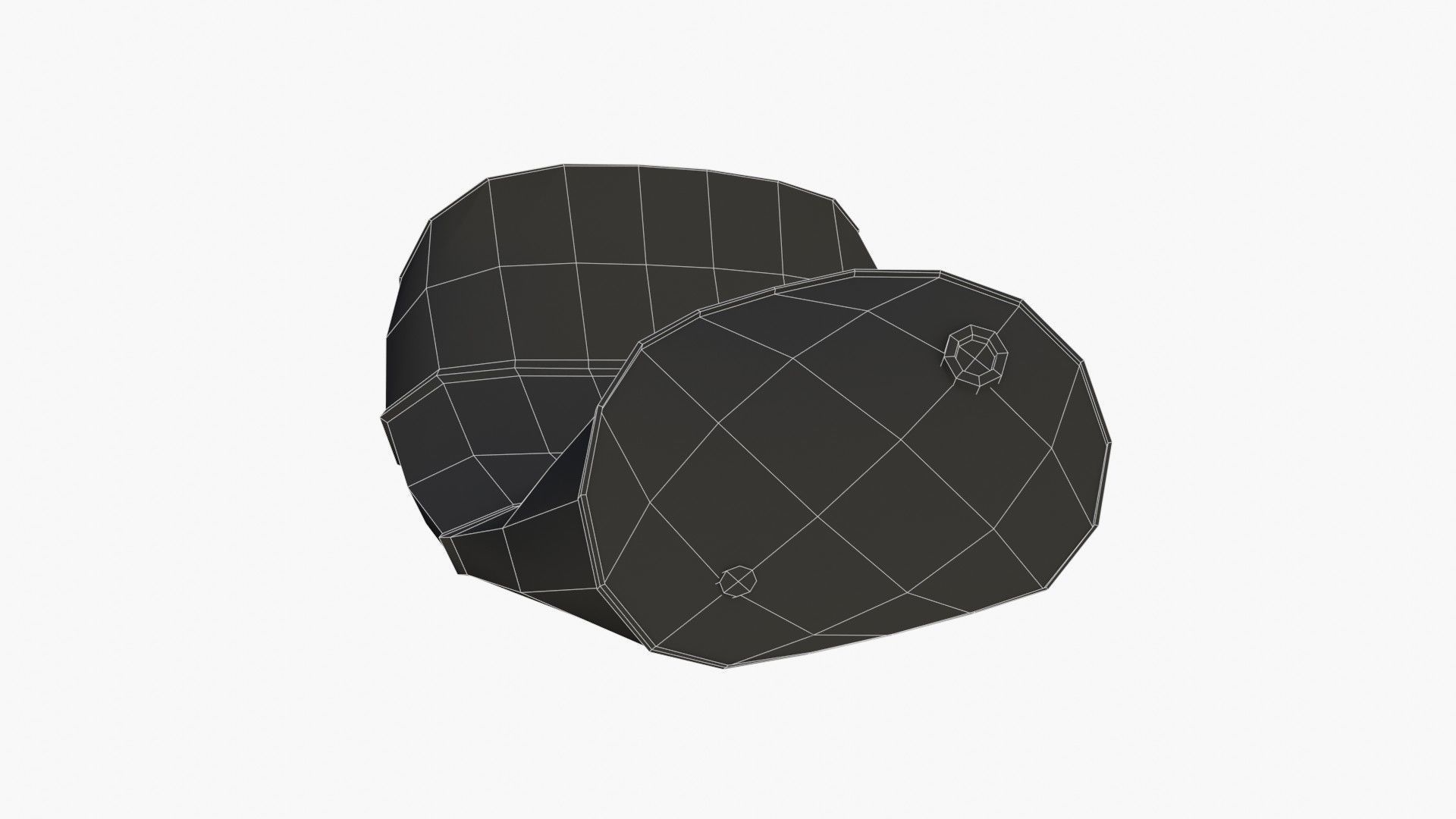 Barrels Asset 02 Low-poly 3D model_32