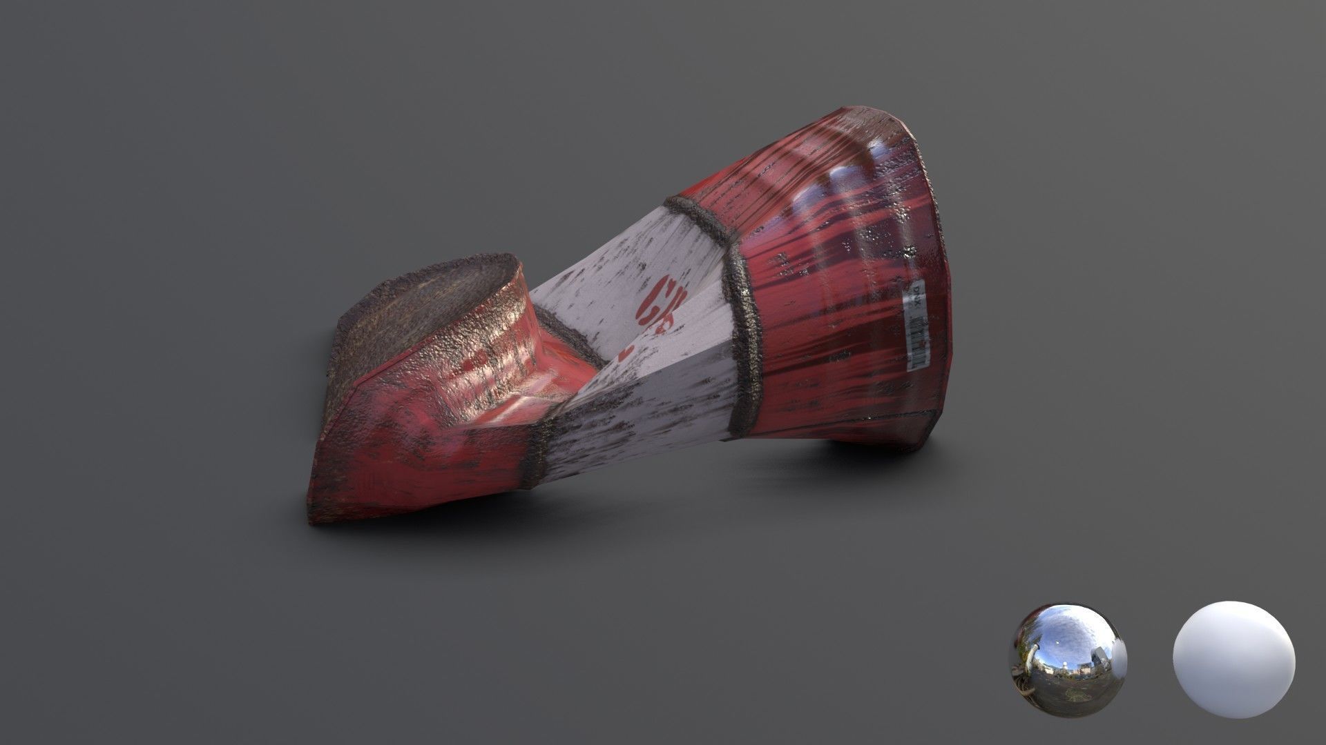 Barrels Asset 02 Low-poly 3D model_31