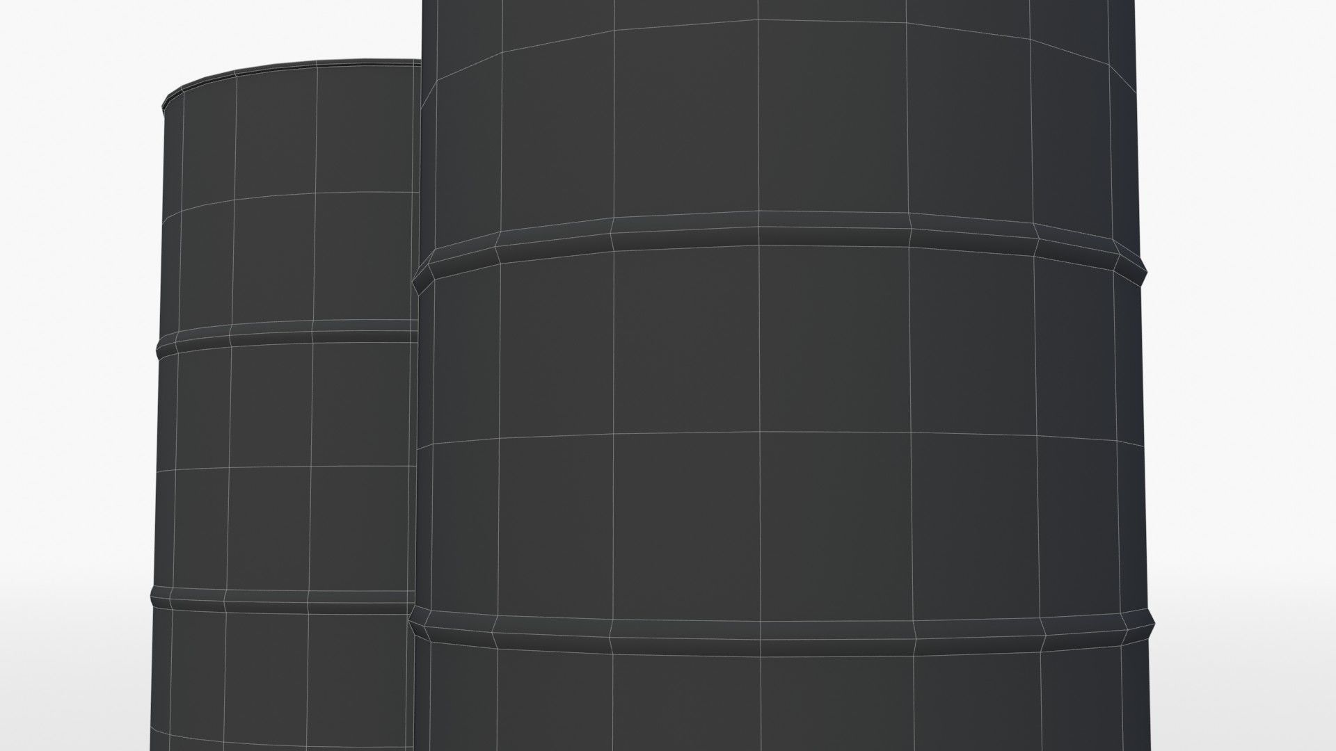 Barrels Asset 02 Low-poly 3D model_19