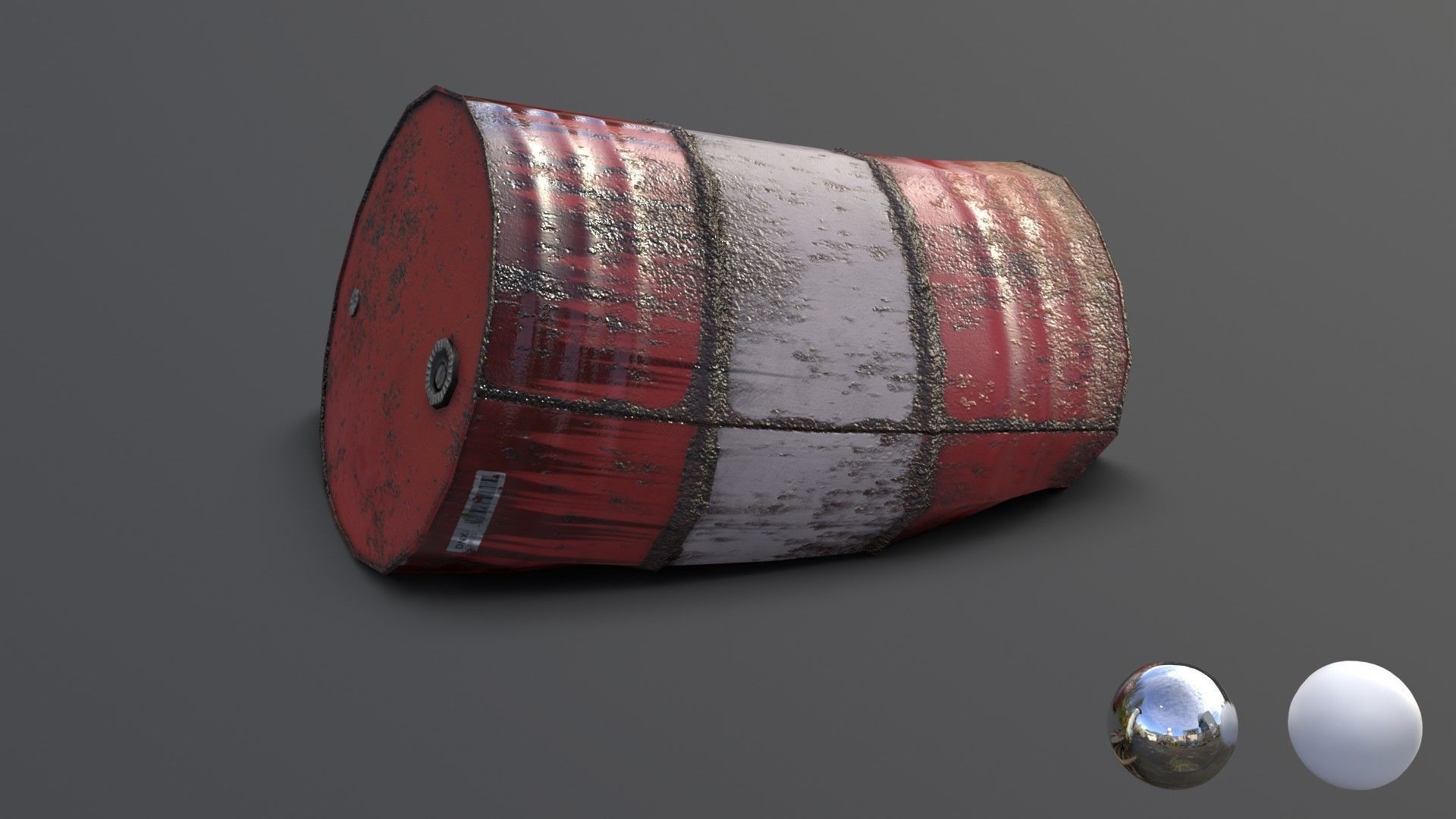 Barrels Asset 02 Low-poly 3D model_27