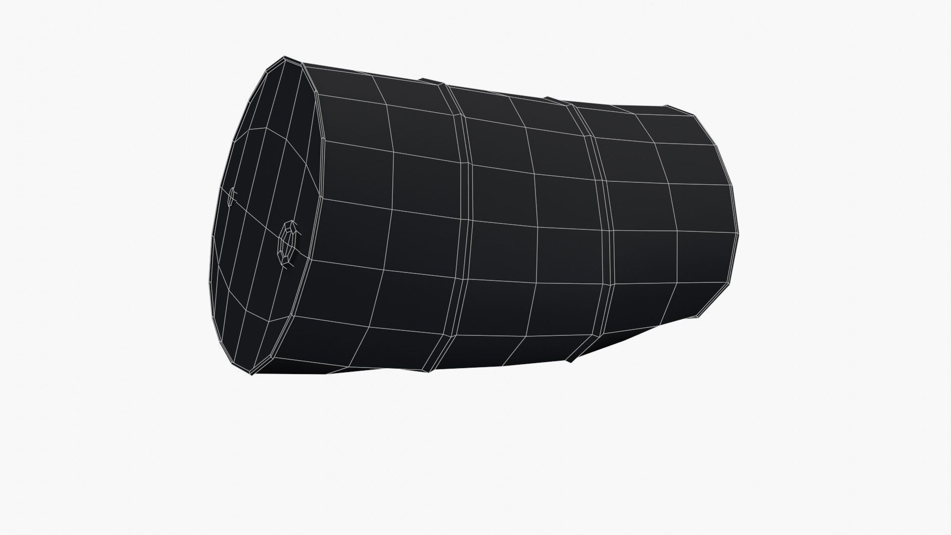 Barrels Asset 02 Low-poly 3D model_40