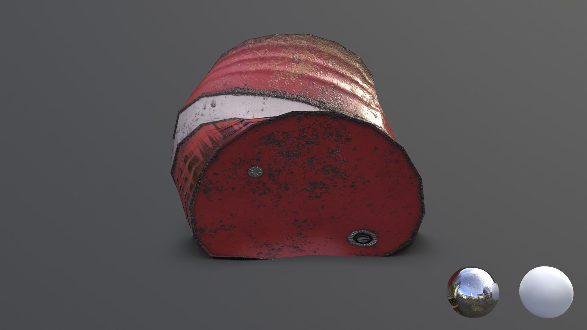 Barrels Asset 02 Low-poly 3D model_29