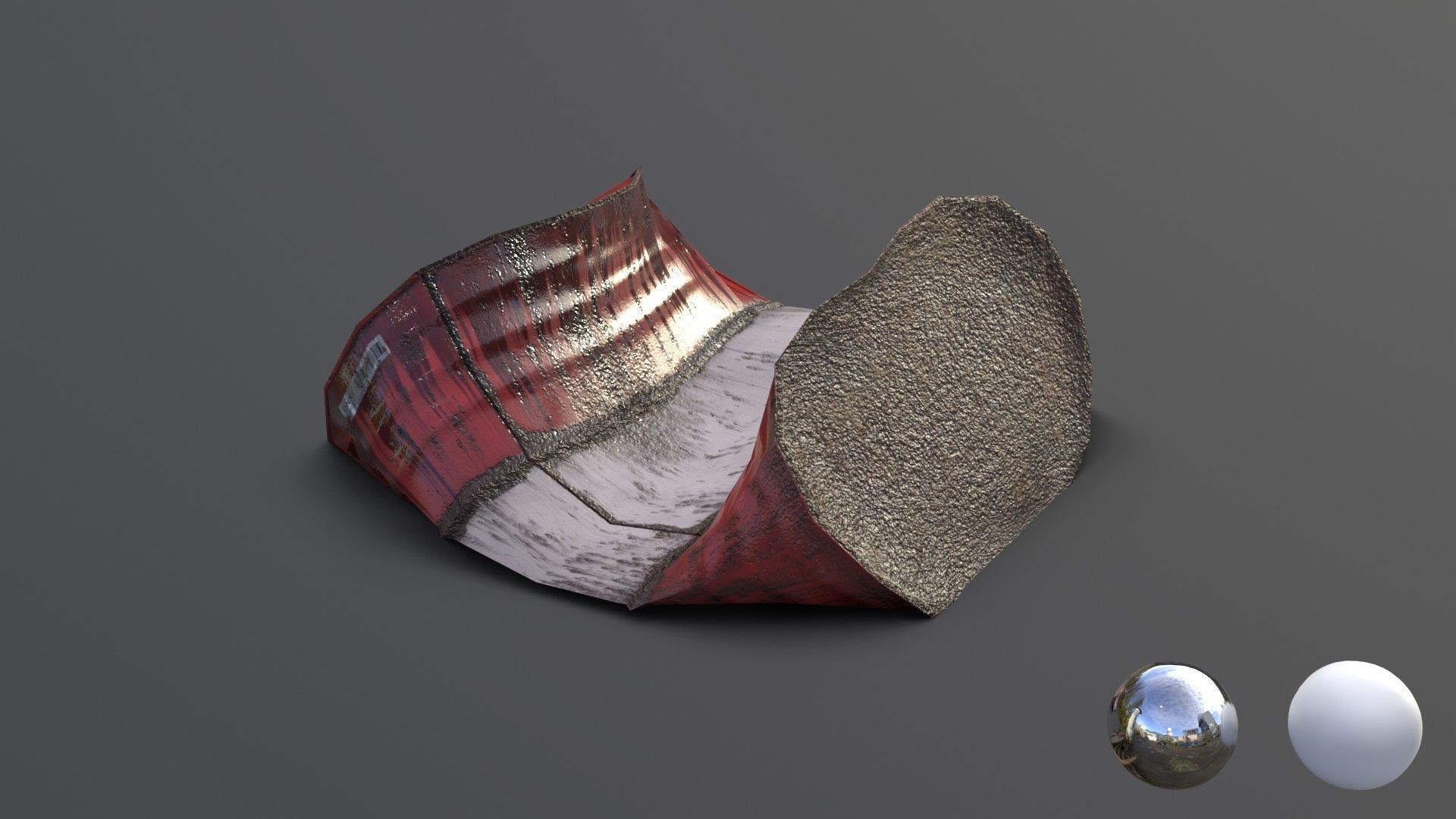 Barrels Asset 02 Low-poly 3D model_21