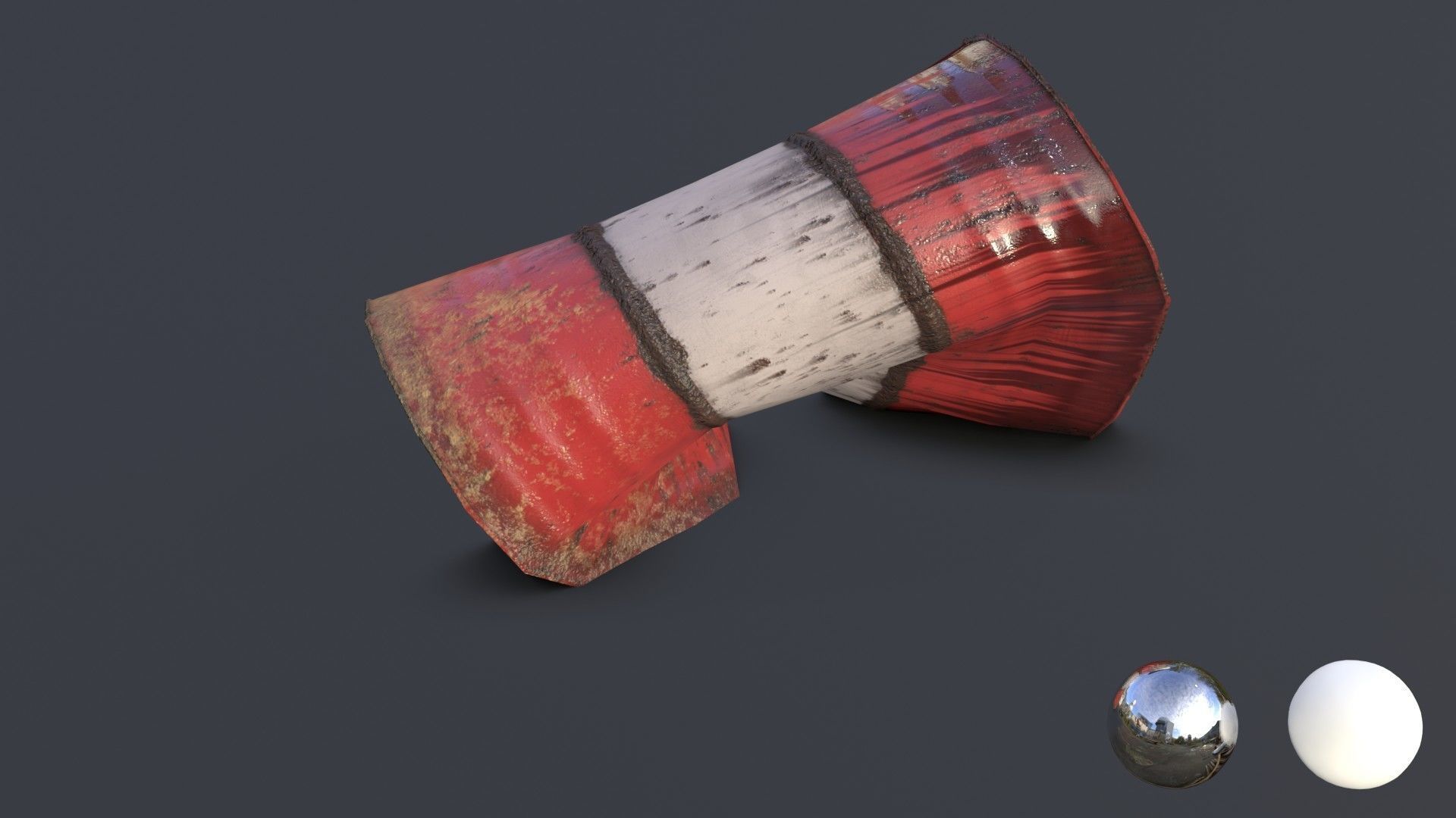 Barrels Asset 02 Low-poly 3D model_24