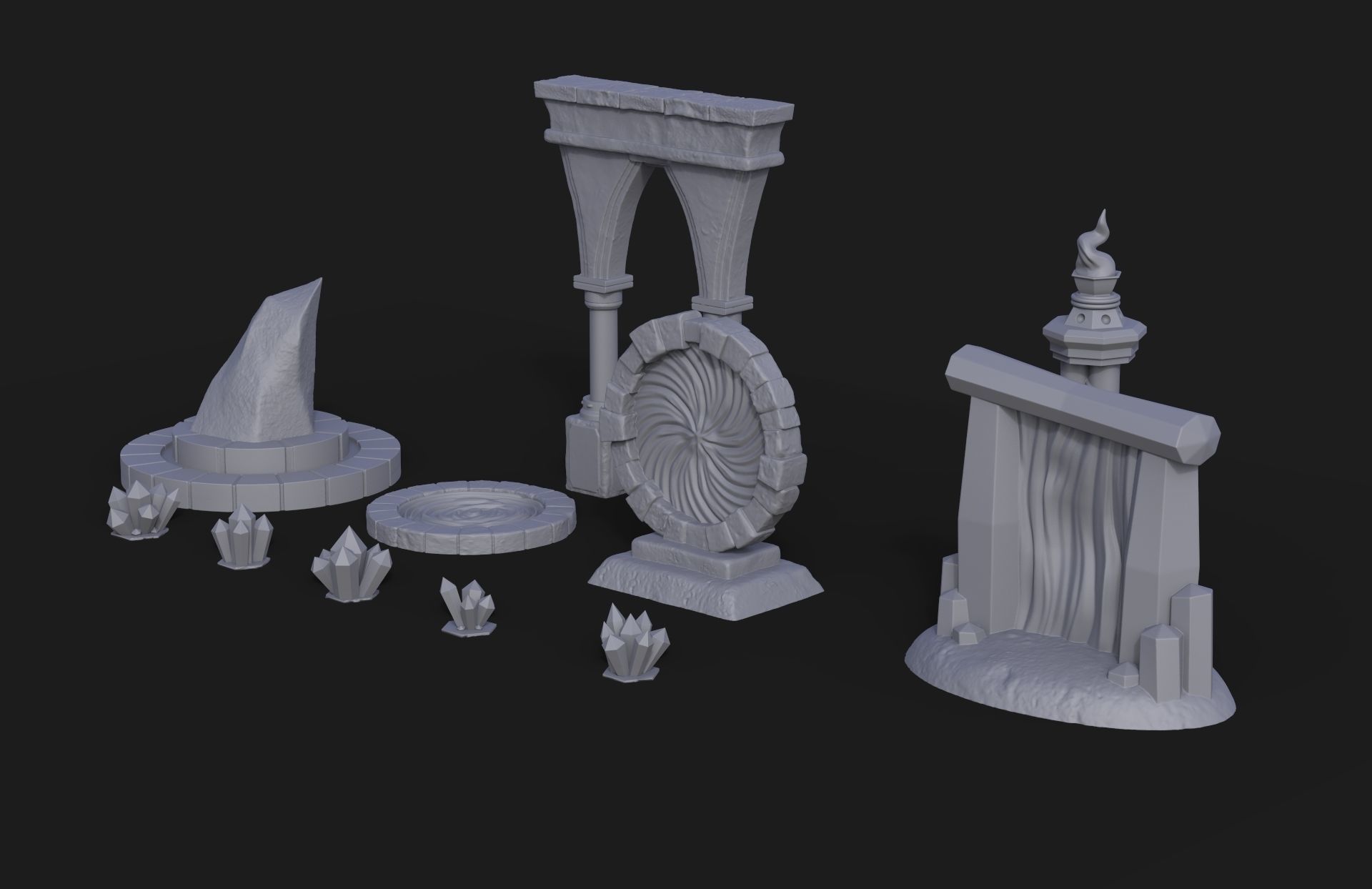 Fantasy Props Pack - Wargaming - 11 pieces 3D print model_1