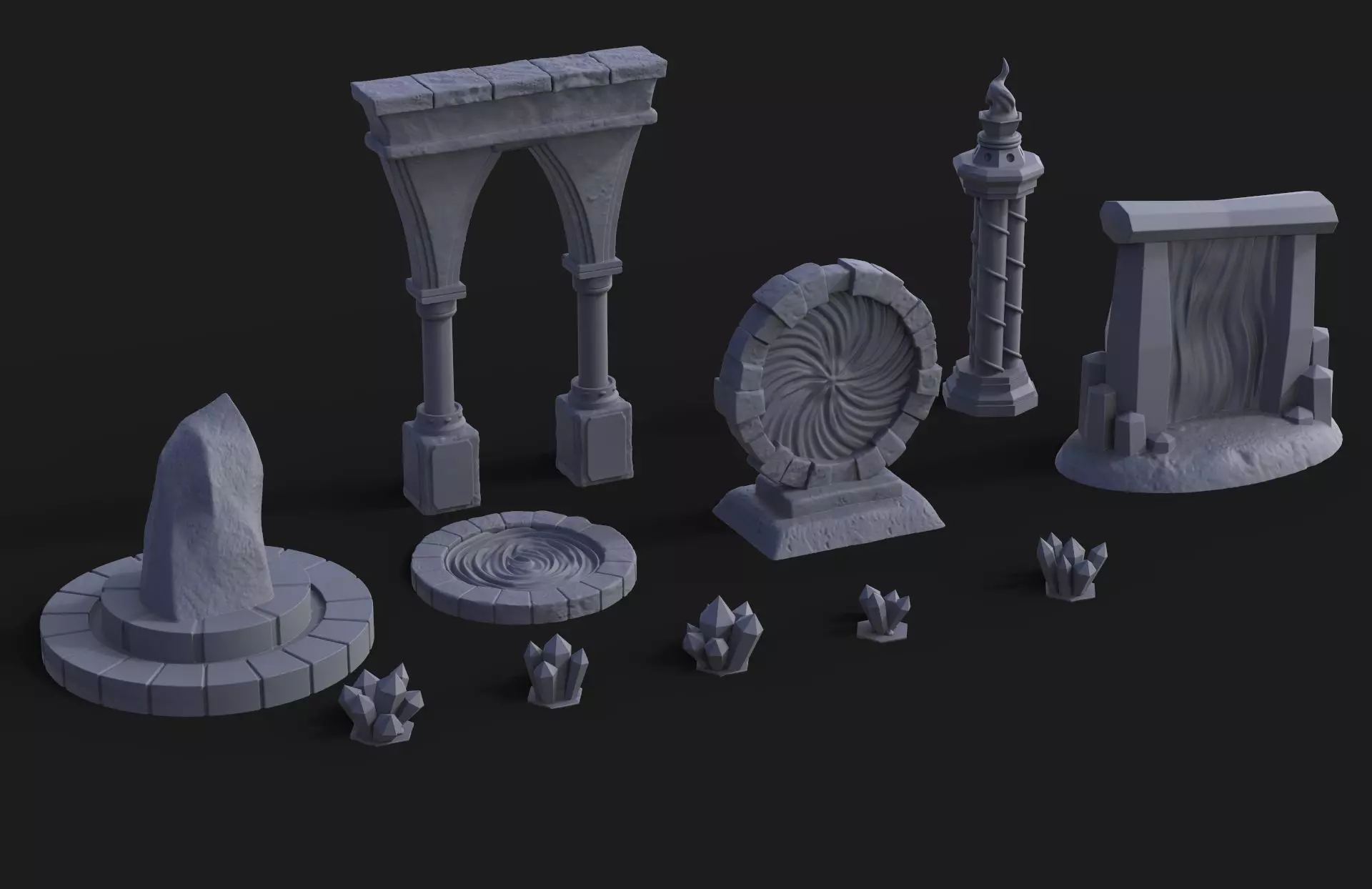 Fantasy Props Pack - Wargaming - 11 pieces 3D print model_0