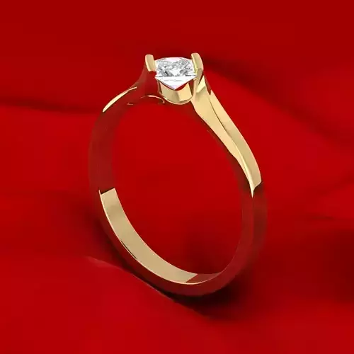Unique Princess Ring 3D print model