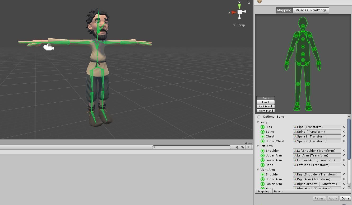 Medieval Cartoon Peasant Low-poly 3D model_5