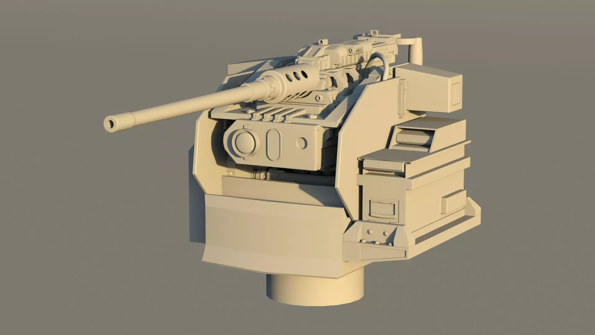 REMOTE CONTROLLED WEAPON STATION Free 3D model