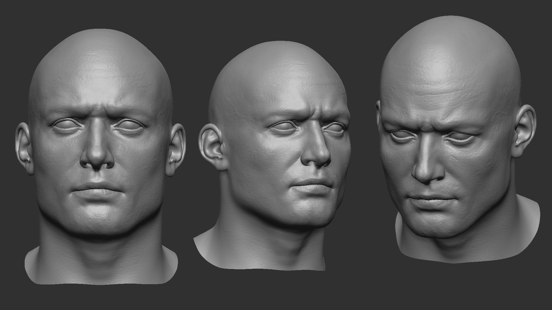 Male Anatomy Reference Model Low-poly 3D model_1