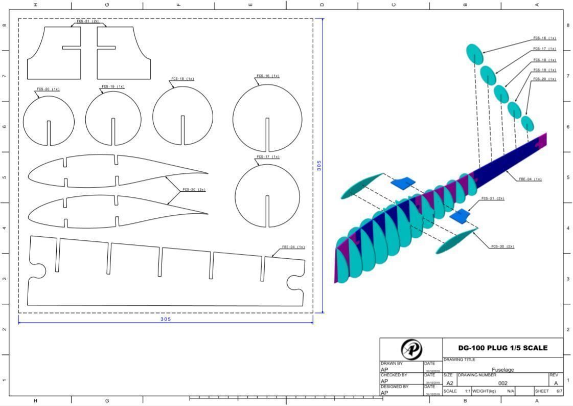 DG-100 GLIDER 1-5 SCALE 3D print model_2