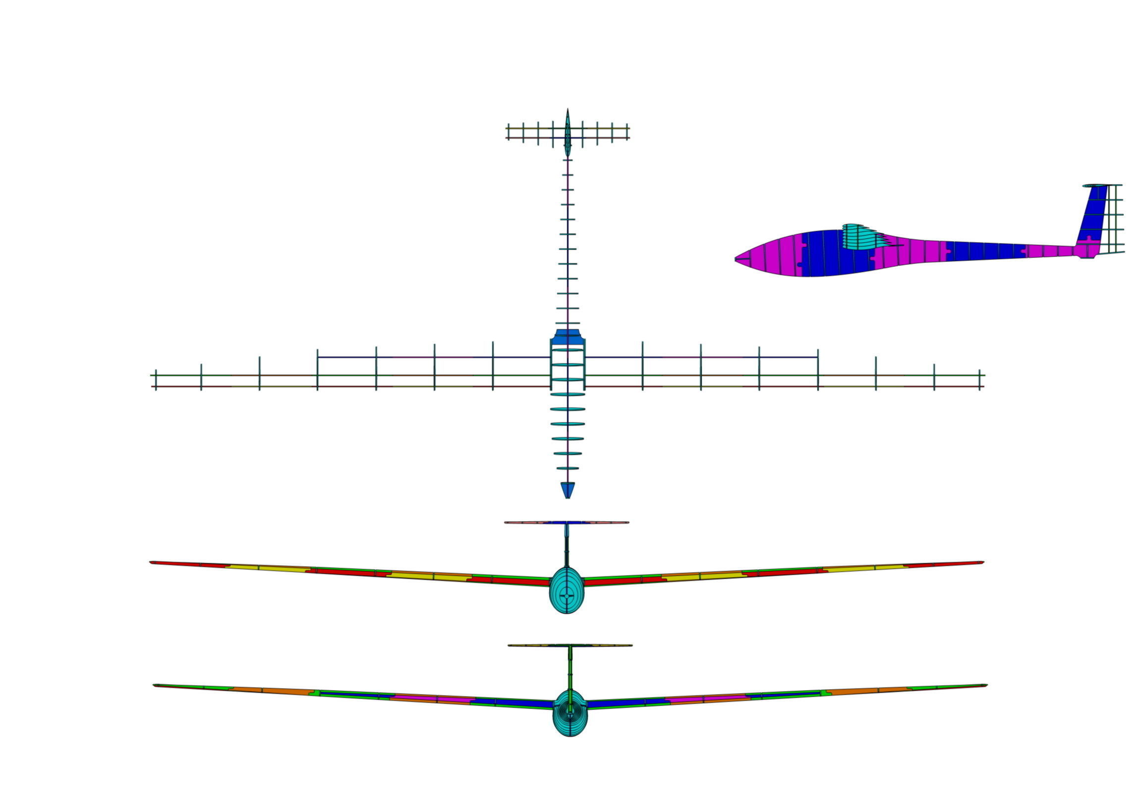DG-100 GLIDER 1-5 SCALE 3D print model_8