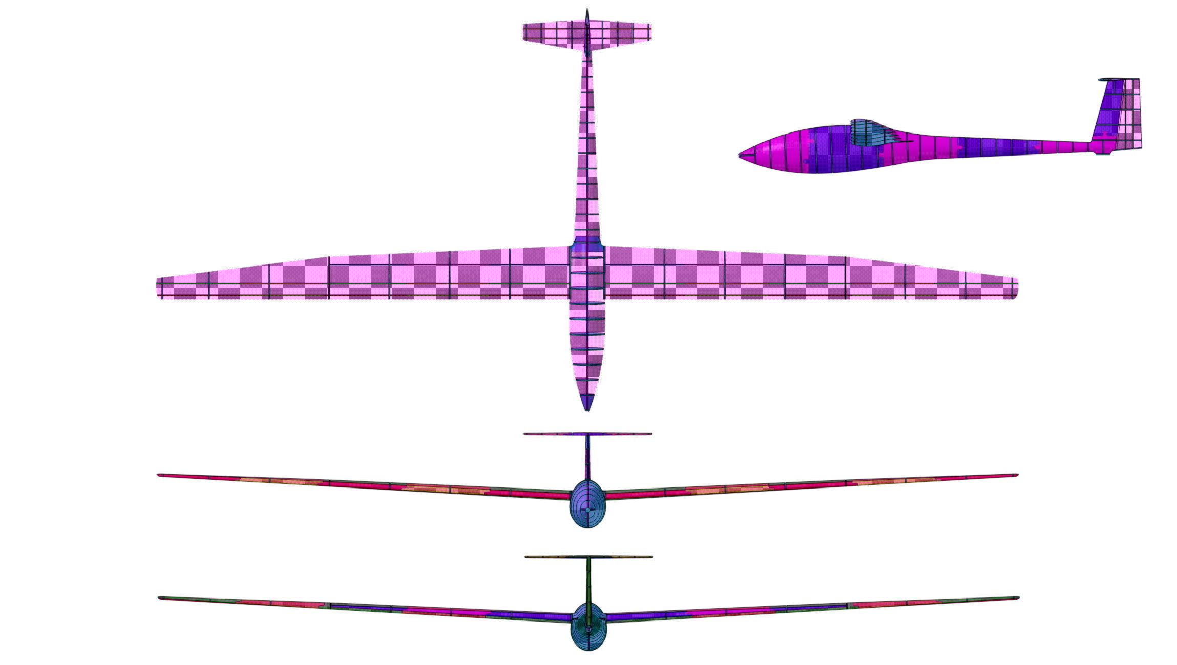 DG-100 GLIDER 1-5 SCALE 3D print model_9