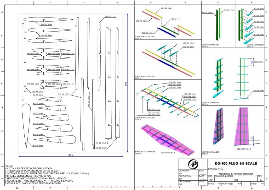 DG-100 GLIDER 1-5 SCALE 3D print model_4