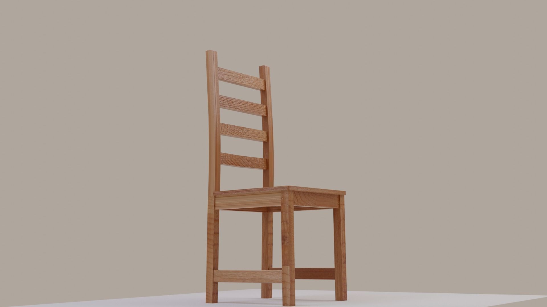 Simple Chair 3D model_2