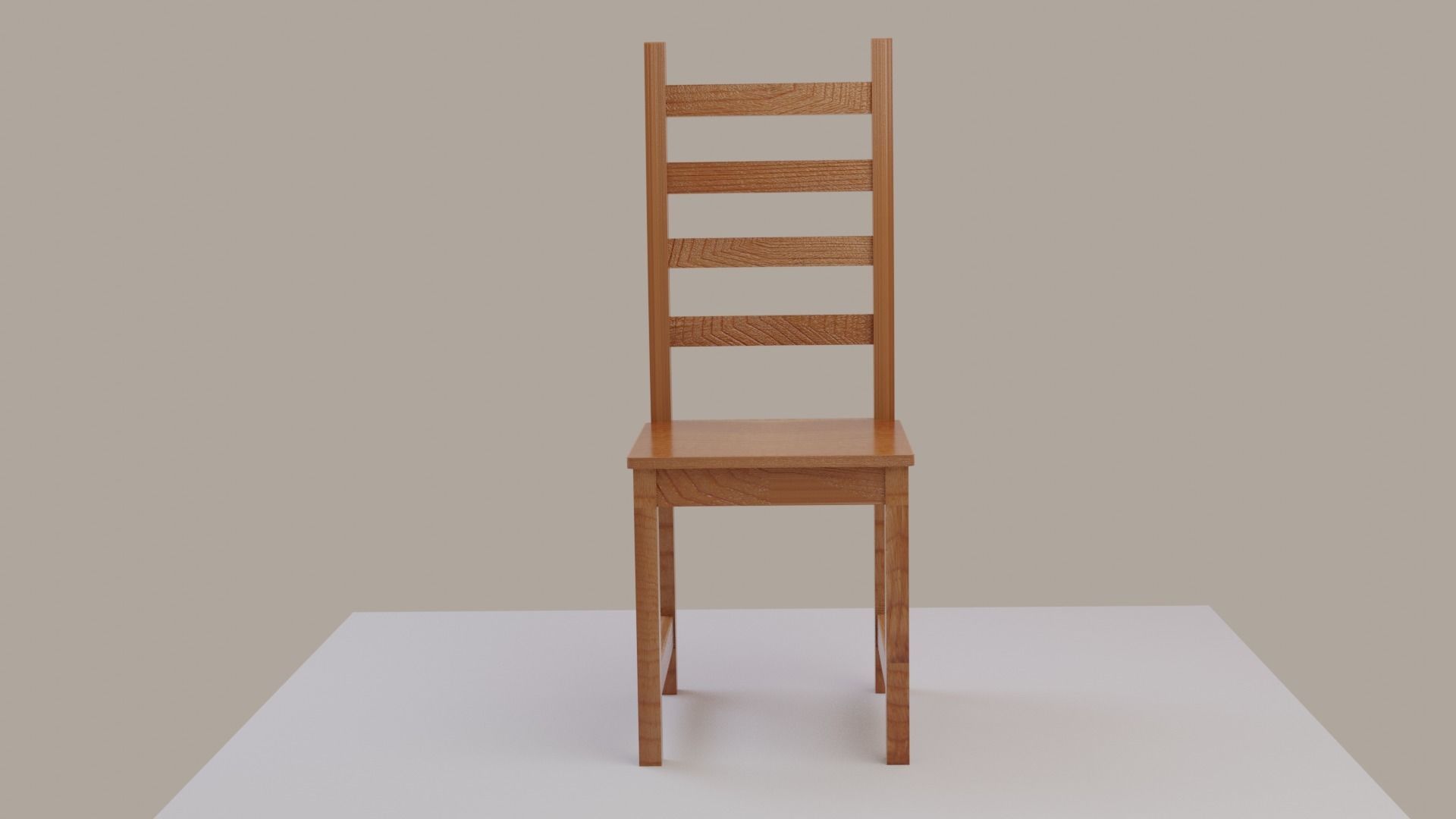 Simple Chair 3D model_4