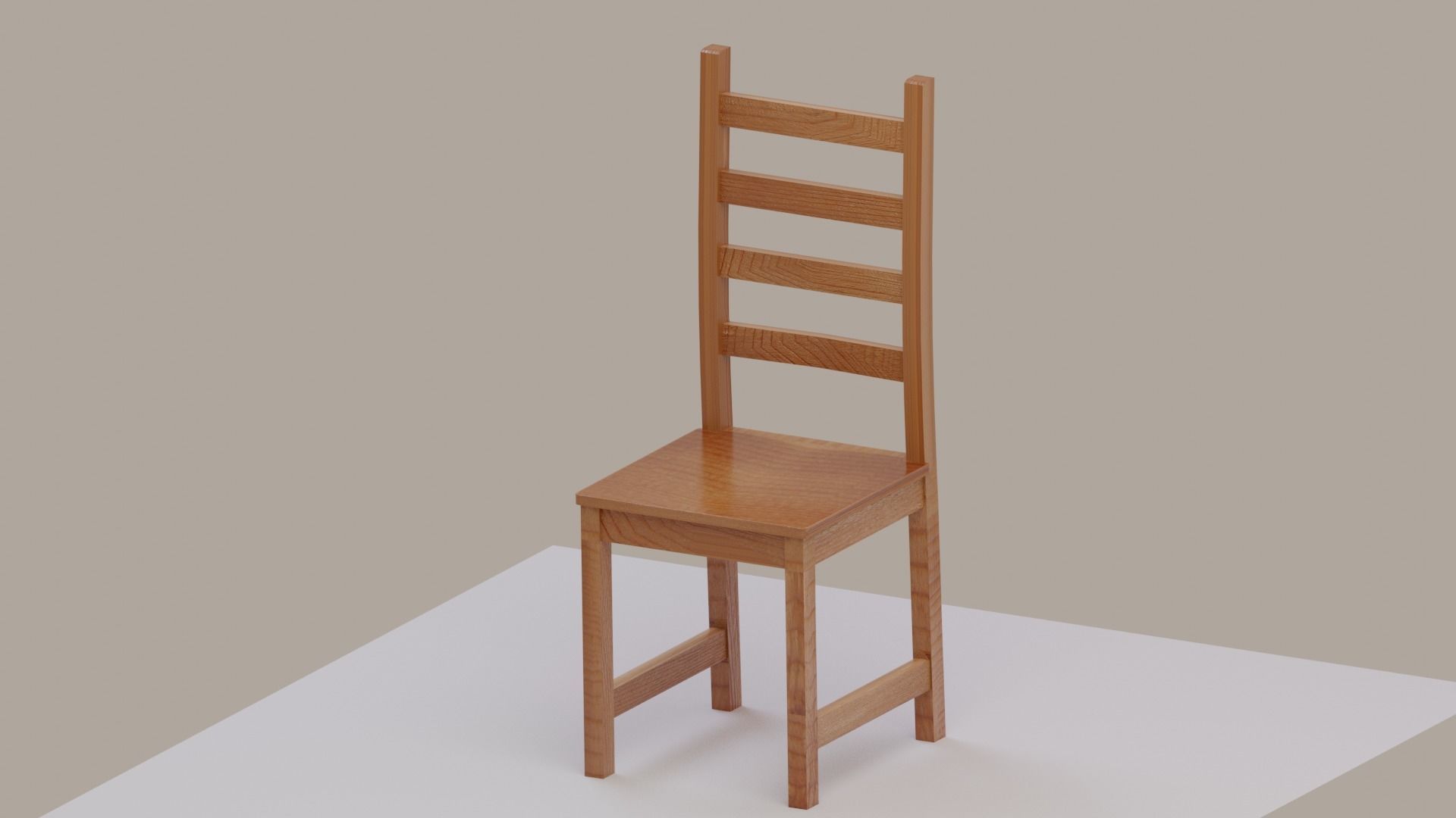 Simple Chair 3D model_3