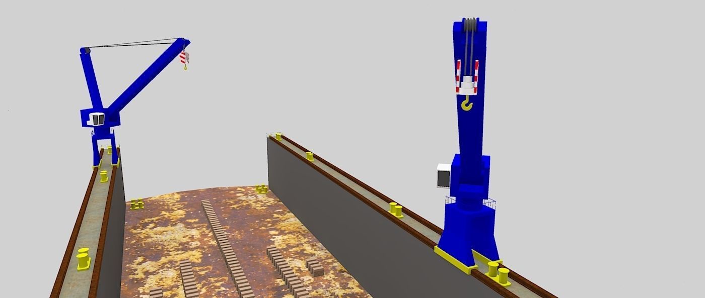 Floating Drydock 3D model_4