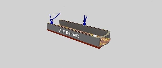 Floating Drydock 3D model