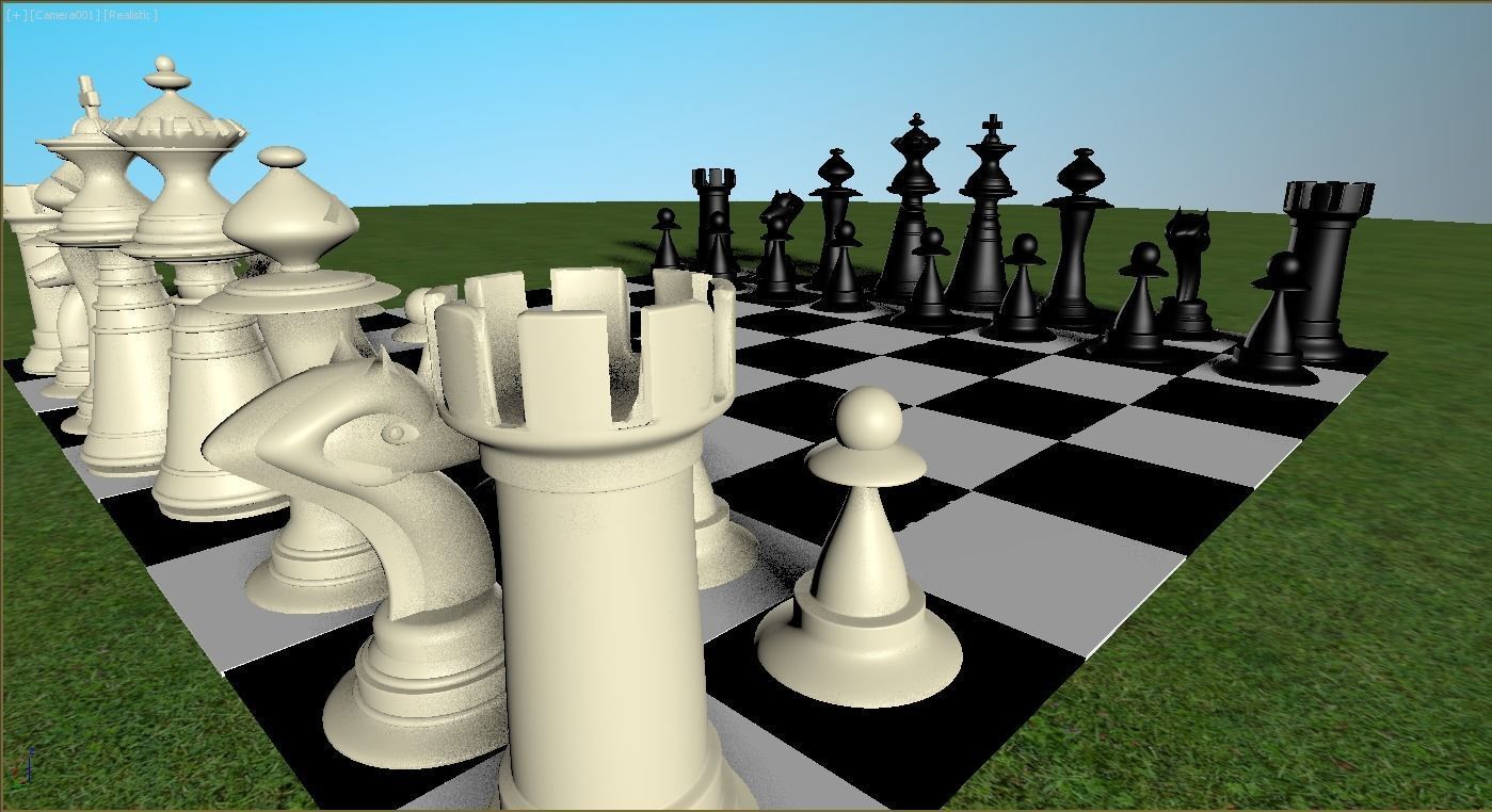 3D Chess bored CGTrader
