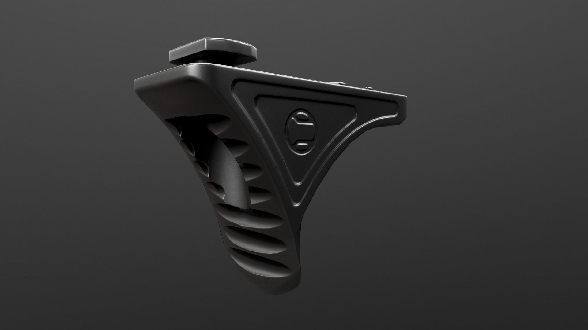 Railscales Karve MLOK Handstop Low-poly 3D model_27