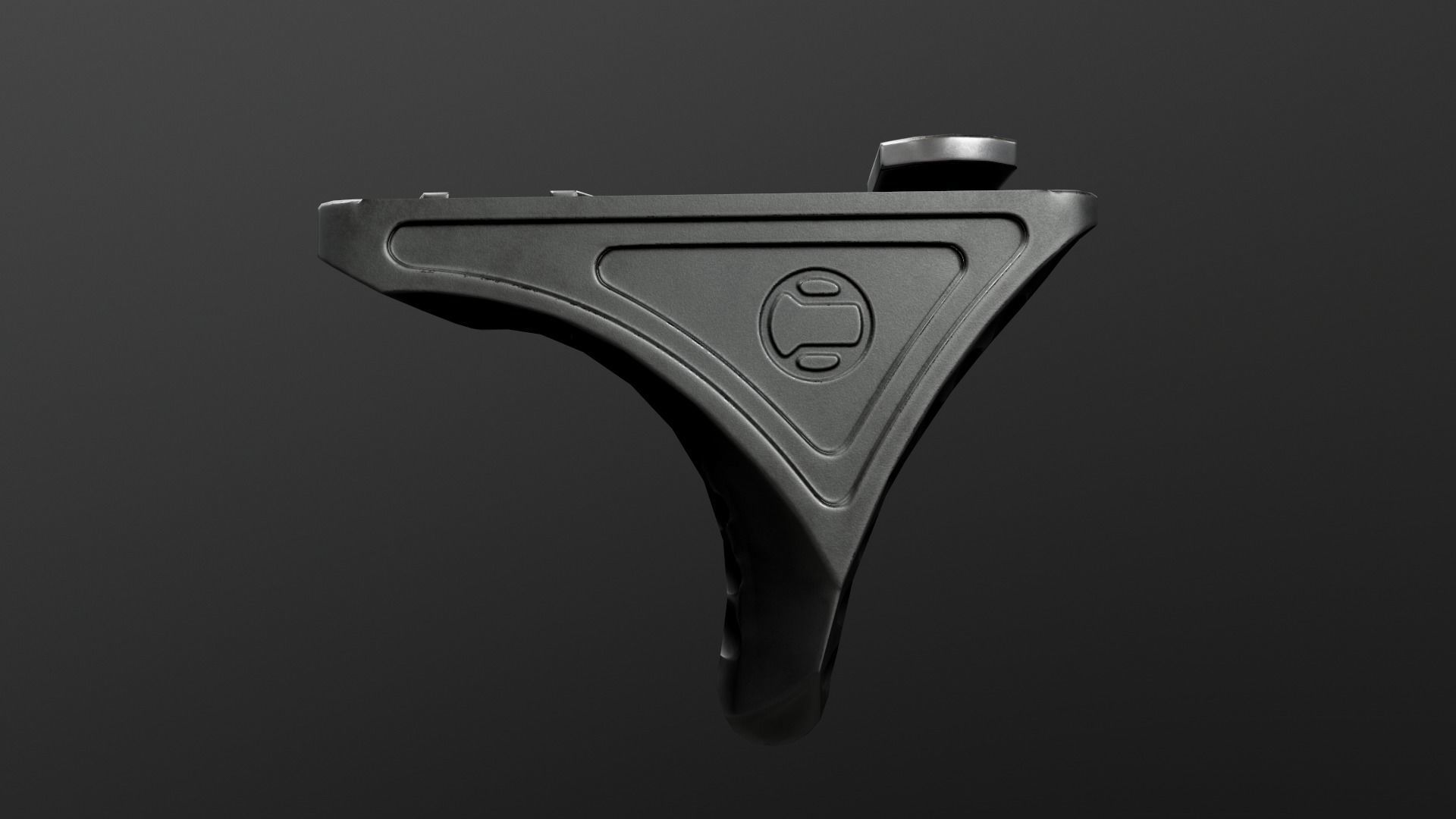 Railscales Karve MLOK Handstop Low-poly 3D model_16