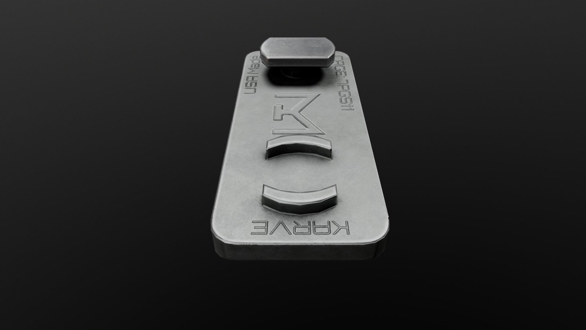 Railscales Karve MLOK Handstop Low-poly 3D model_10