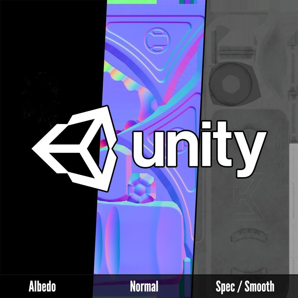 Railscales Karve MLOK Handstop Low-poly 3D model_29