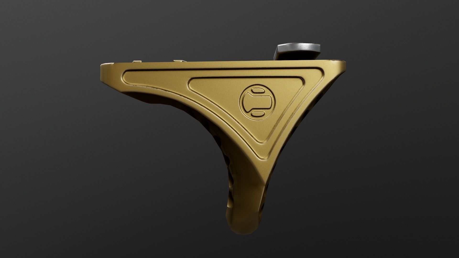 Railscales Karve MLOK Handstop Low-poly 3D model_17