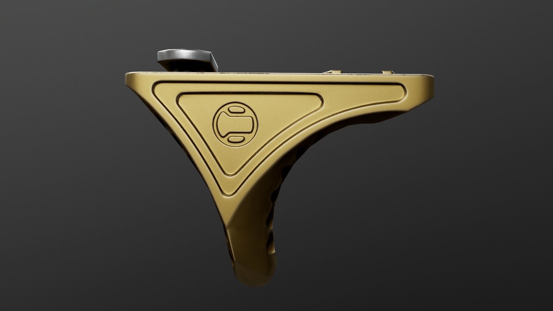 Railscales Karve MLOK Handstop Low-poly 3D model_5