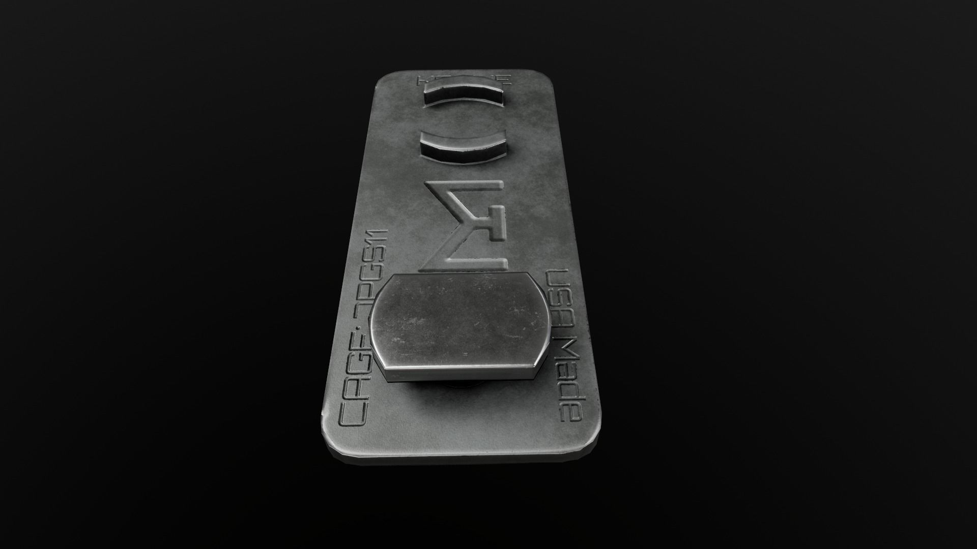 Railscales Karve MLOK Handstop Low-poly 3D model_22