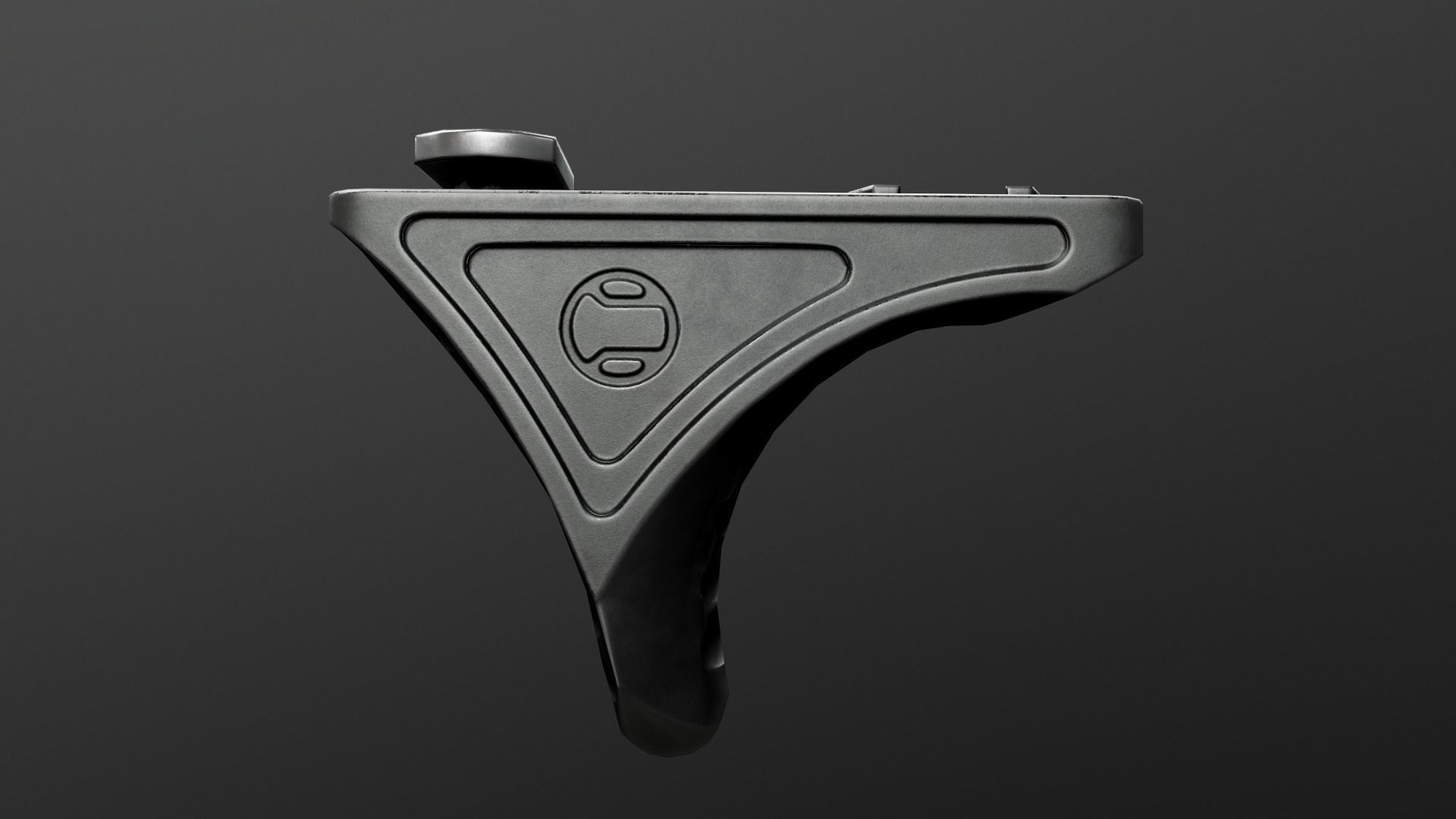 Railscales Karve MLOK Handstop Low-poly 3D model_4