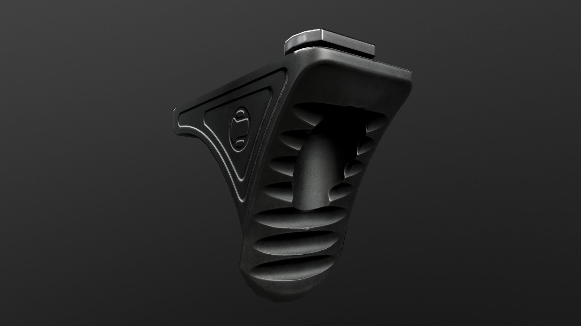 Railscales Karve MLOK Handstop Low-poly 3D model_19