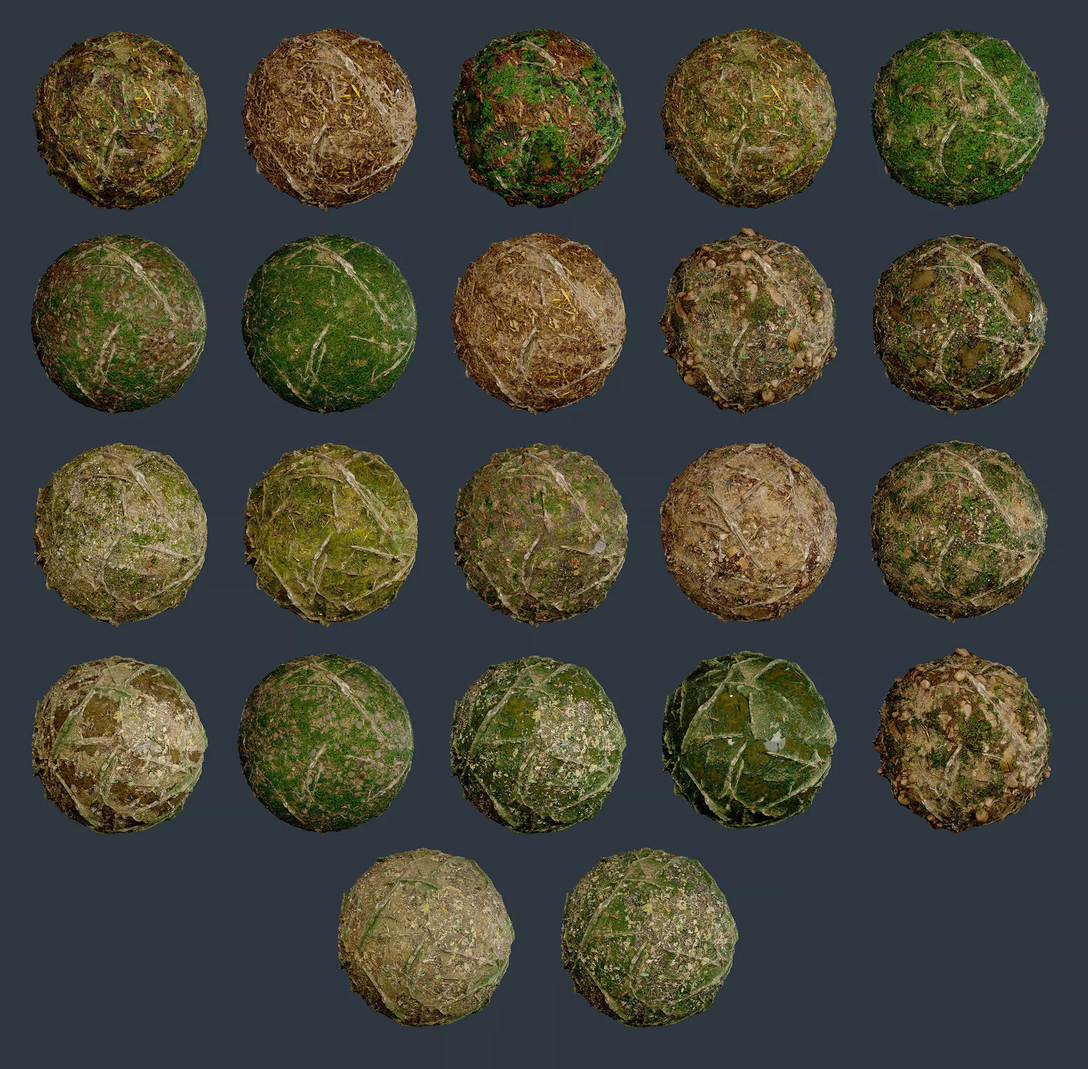 22 Ground Forrest Seamless PBR Texture Pack Texture