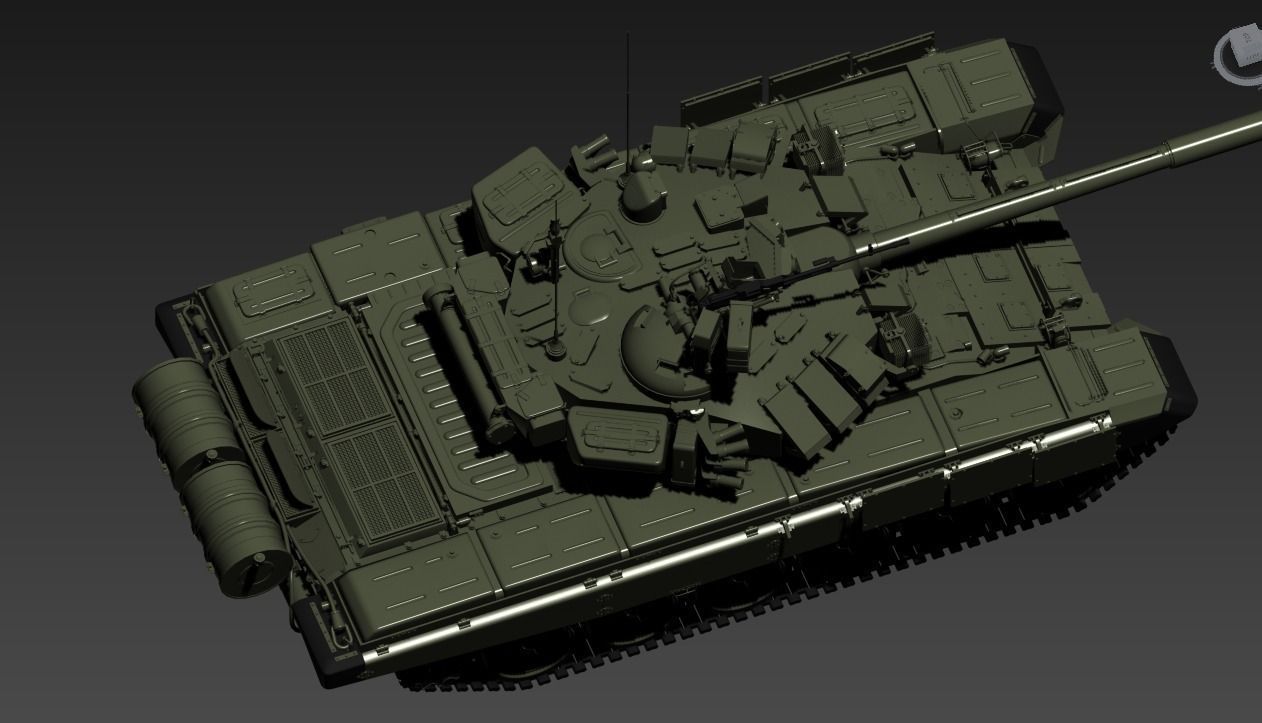 russia t-90 tank 3D model