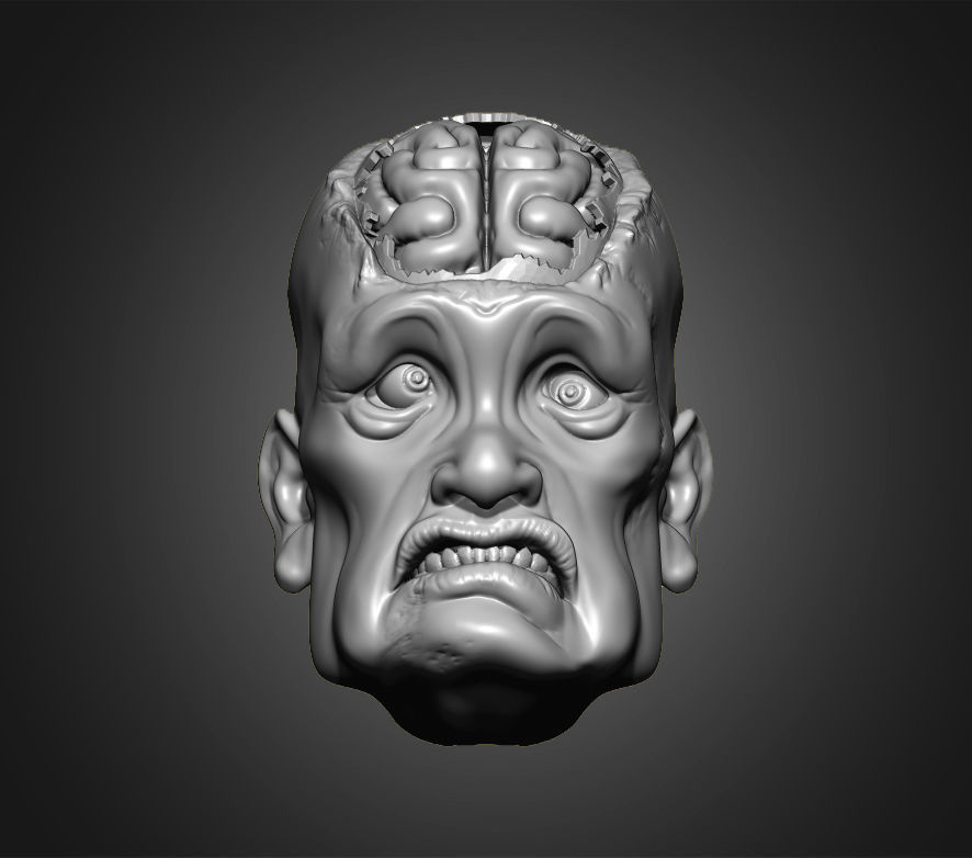 Zombies Heads 3D print model_9