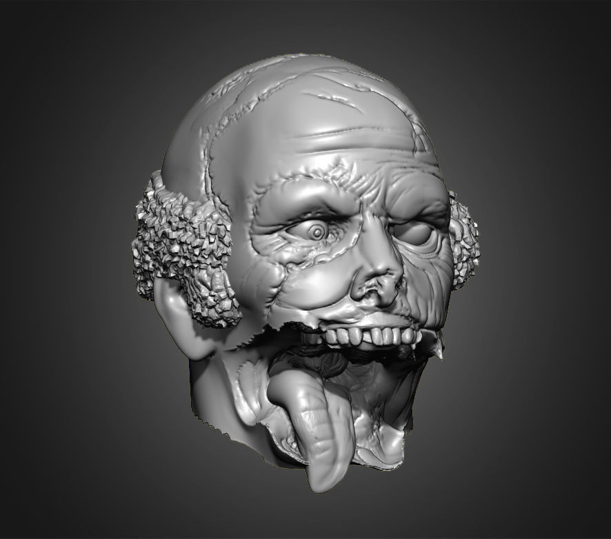 Zombies Heads 3D print model_15