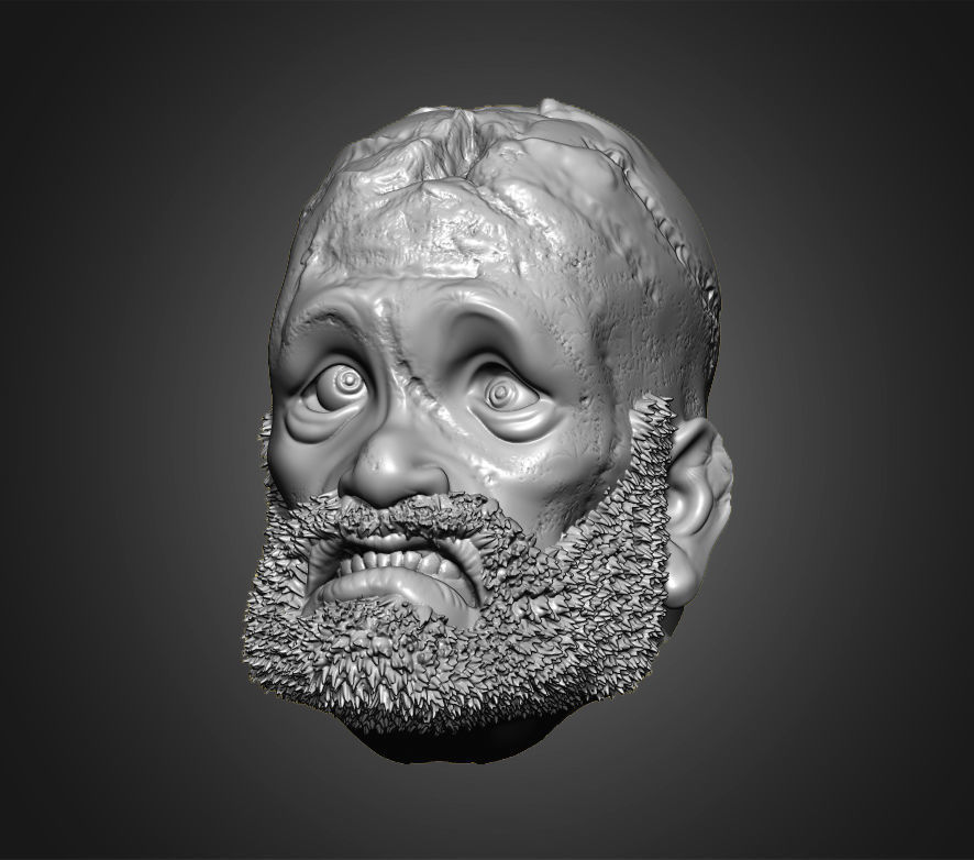 Zombies Heads 3D print model_23