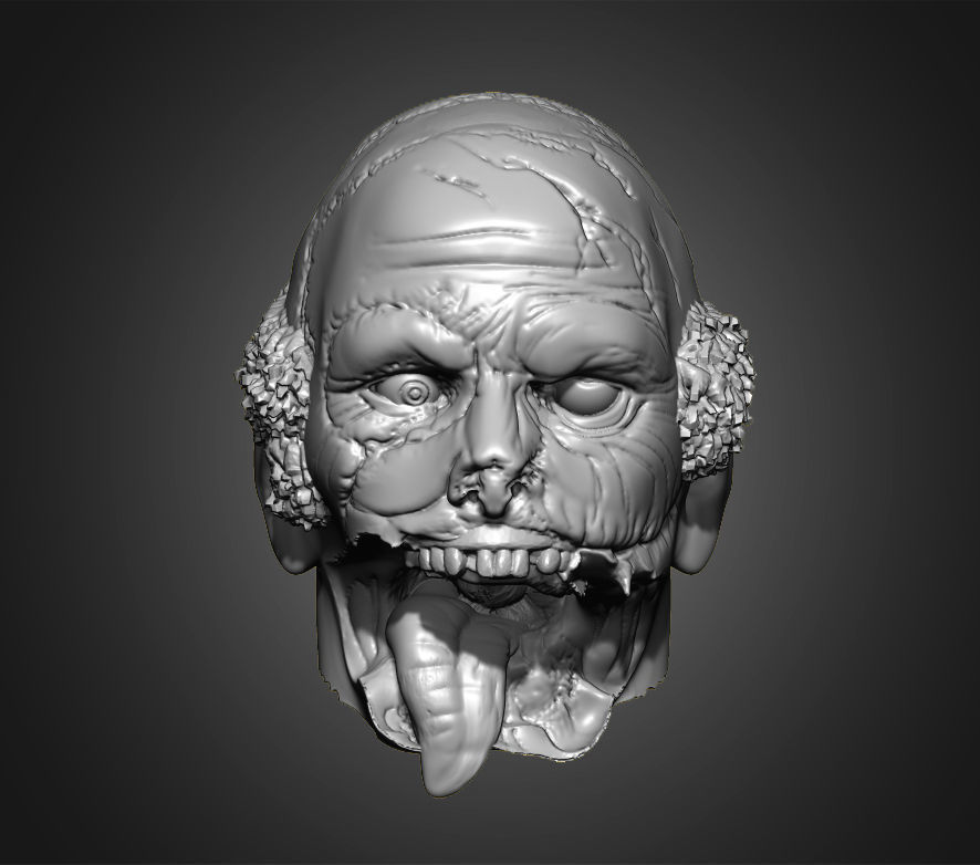 Zombies Heads 3D print model_14