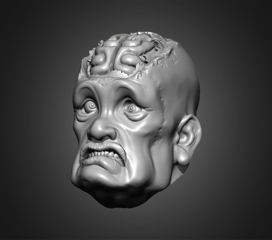 Zombies Heads 3D print model_10