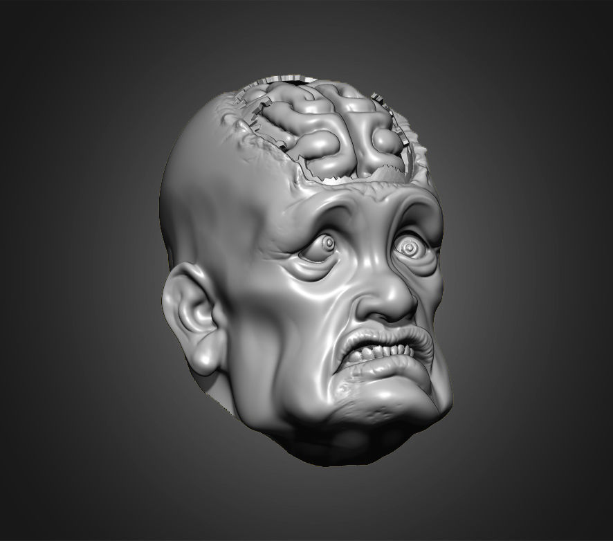 Zombies Heads 3D print model_11