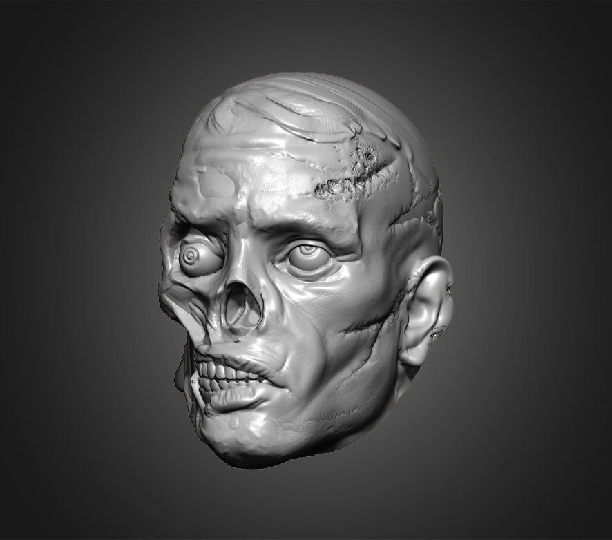Zombies Heads 3D print model_5