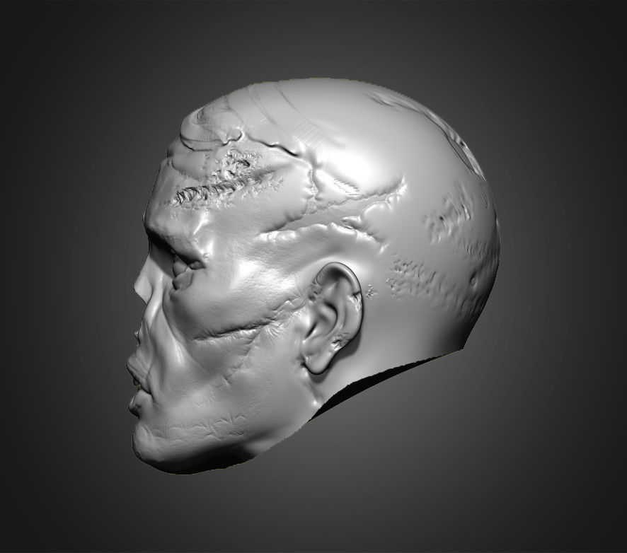 Zombies Heads 3D print model_8
