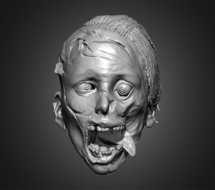 Zombies Heads 3D print model_25