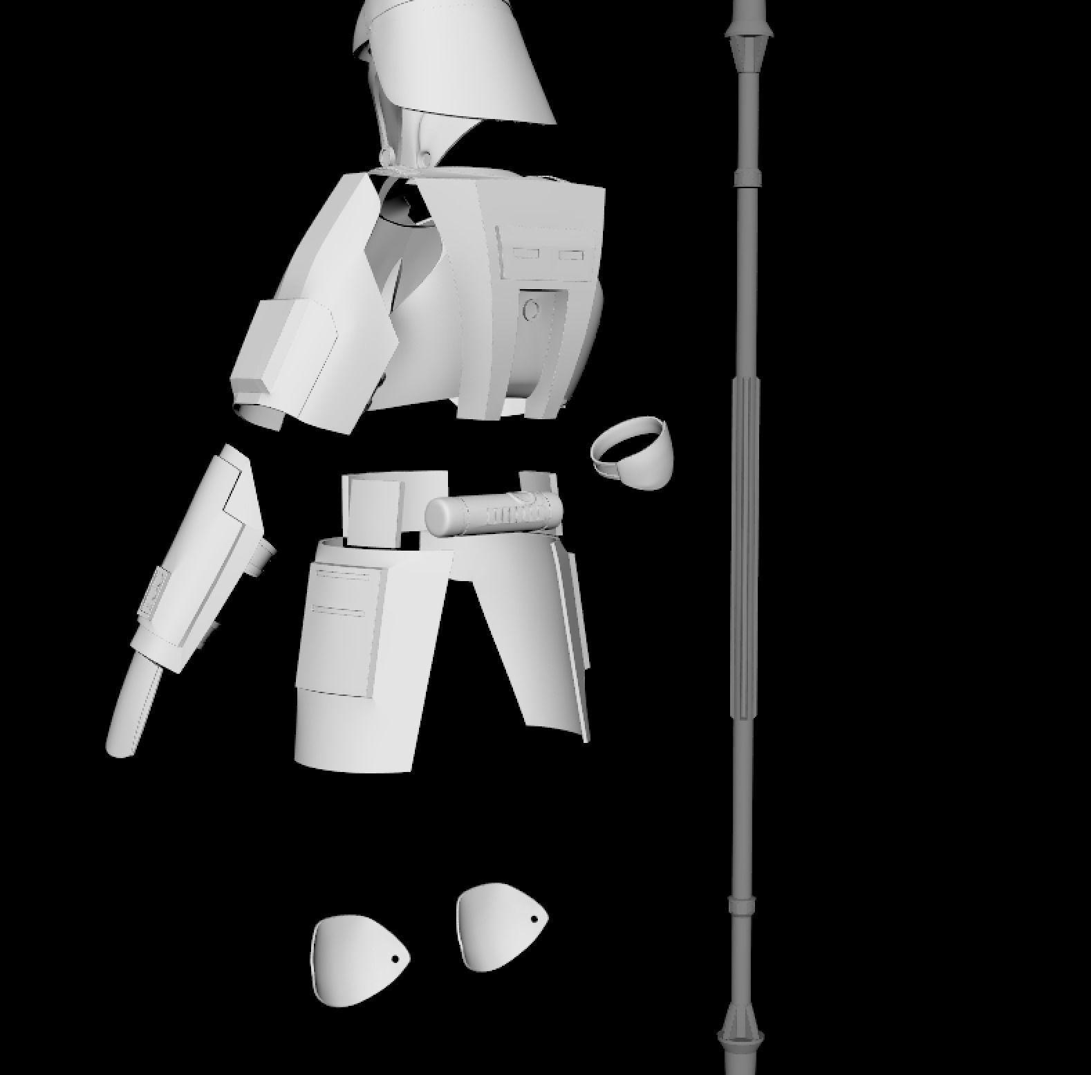 Imperial Riot Trooper 3D print model_2